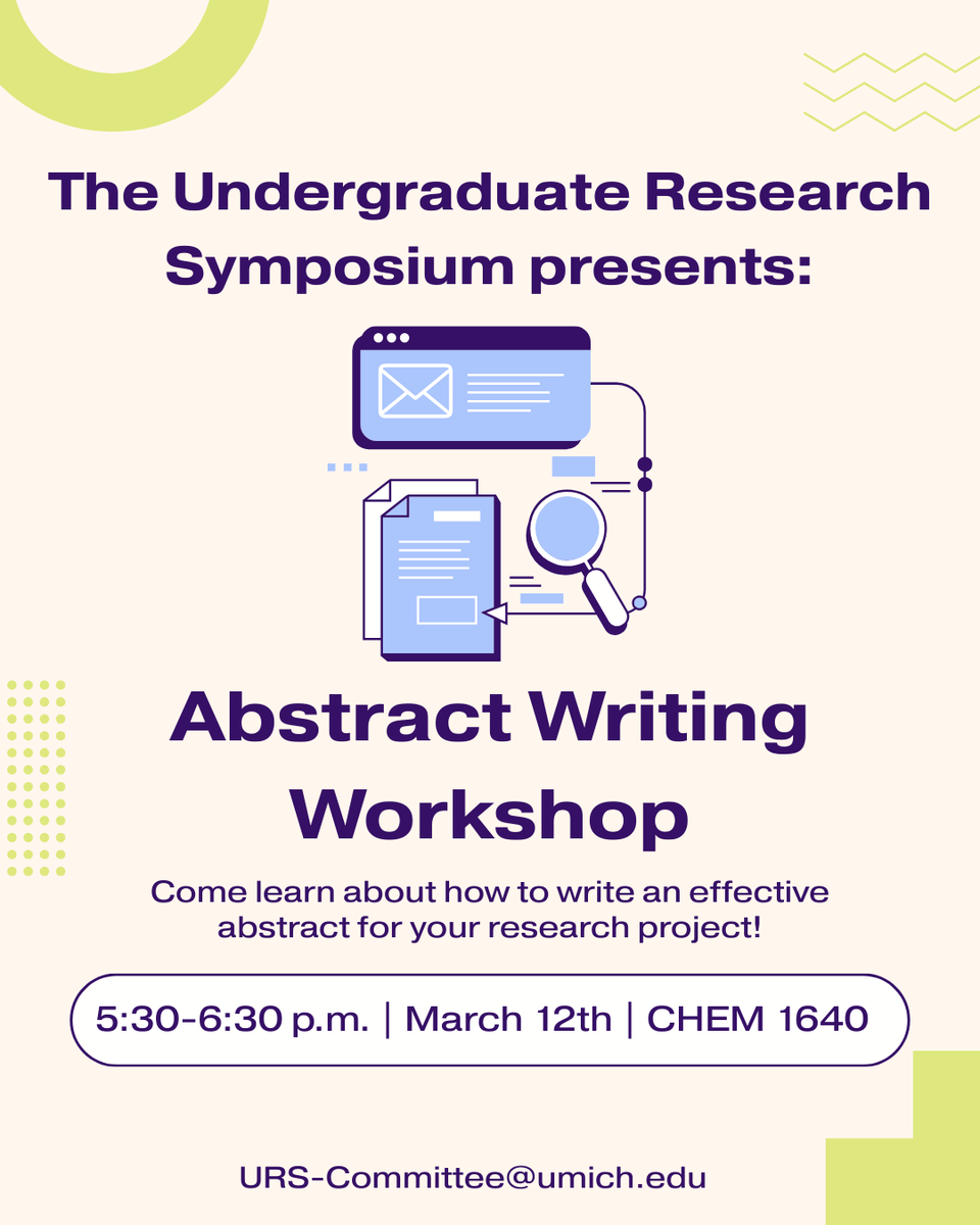 Undergraduate Research Symposium tweet media