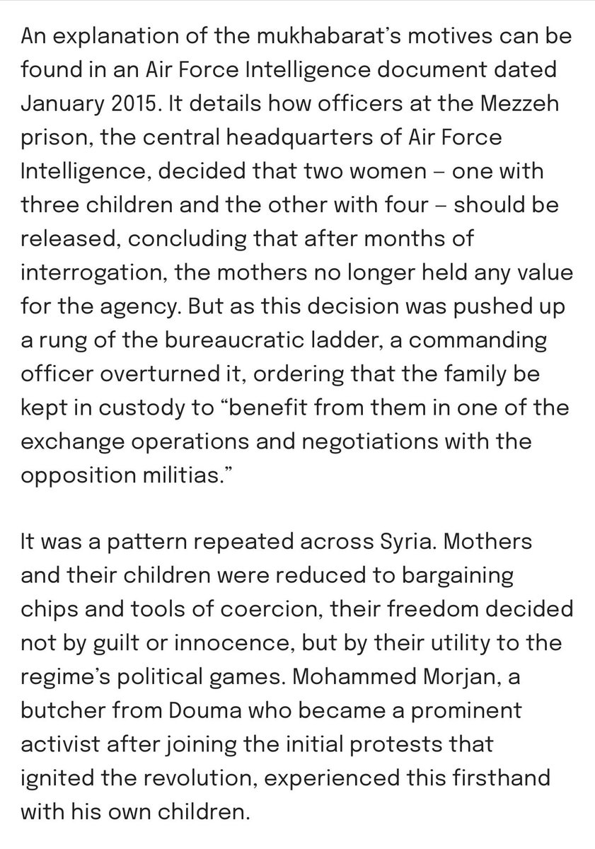 hxhassan's tweet photo. This is a major piece of journalism, an investigation into how the Assad regime disappeared thousands of children over the course of the Syrian conflict - a scale not seen since the Second World War.

By Morgan Laffer for @newlinesmag. https://t.co/x4ZcTEeebF https://t.co/AJG3nnqSdI