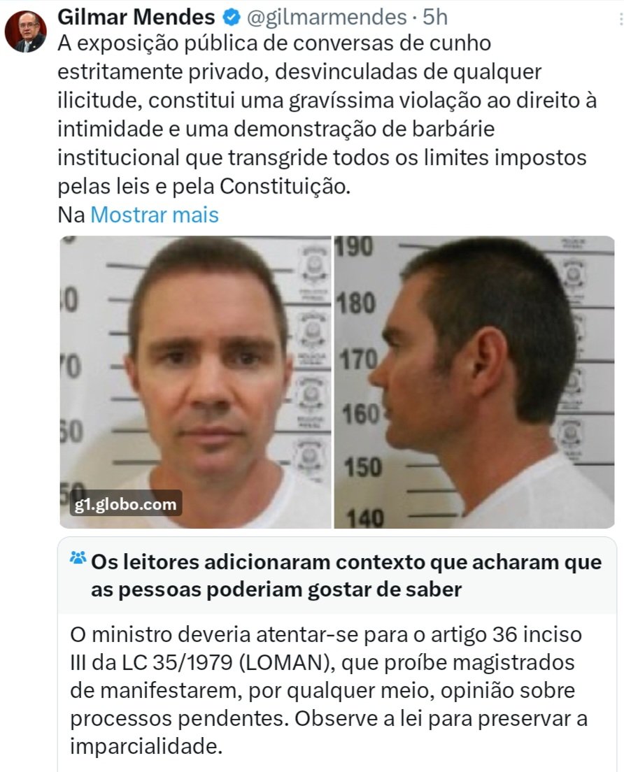 Gilmar tomou uma checada.