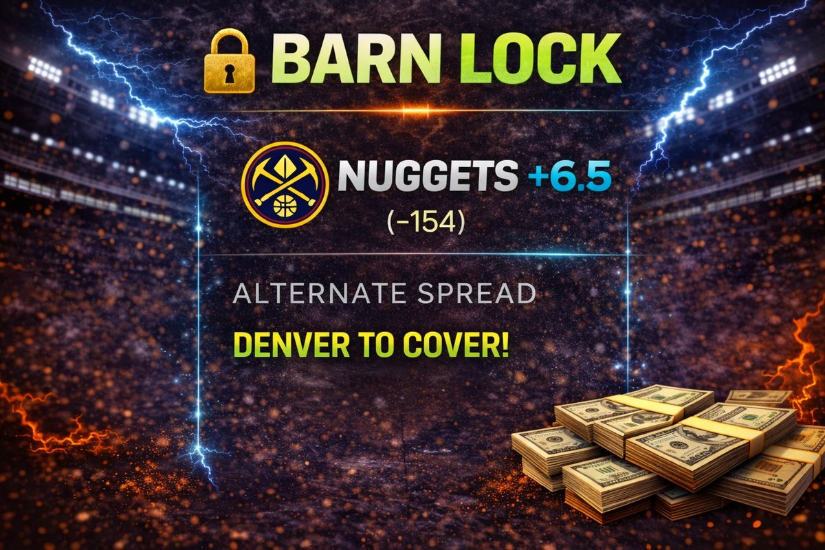 DrunkDonkeyBets's tweet photo. ๐ BARN LOCK ๐
Denver Nuggets +6.5
Alt line for a reason.
Taking the points with Denver tonight.
Letโs cash another one. ๐ด๐ฐ
#DrunkDonkeyBets #BarnLock #NBAPicks #SportsBetting #GamblingTwitter https://t.co/FarrzrWDf8
