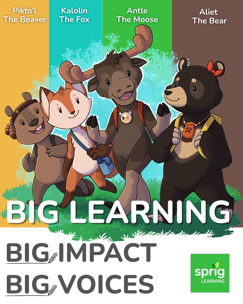 SprigLearning's tweet image. It takes language, literacy, math, curiosity, and care, to help every child reach their full potential. Visit the Sprig Store to further explore: buff.ly/cB7Xvrr 

#SprigLearningCharacters