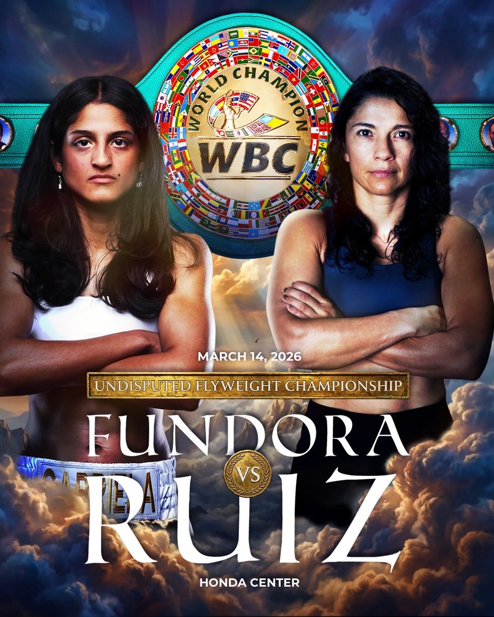 Undisputed flyweight champion Gabriela Fundora returns to the ring to defend her titles against Viviana Ruiz. 🔥 

Don’t miss this exciting clash LIVE on DAZN from Anaheim, California. 👀 #FundoraRuiz