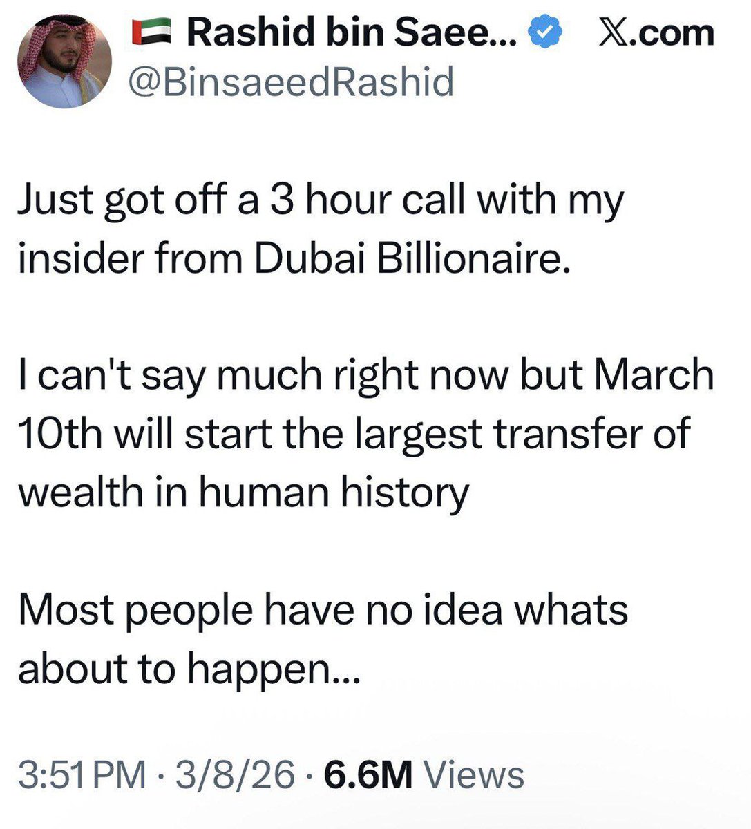 Lets pray it in. RV/ GCR and New Golden Age of Abundance and Prosperity for all of Humanity...A'Ho!