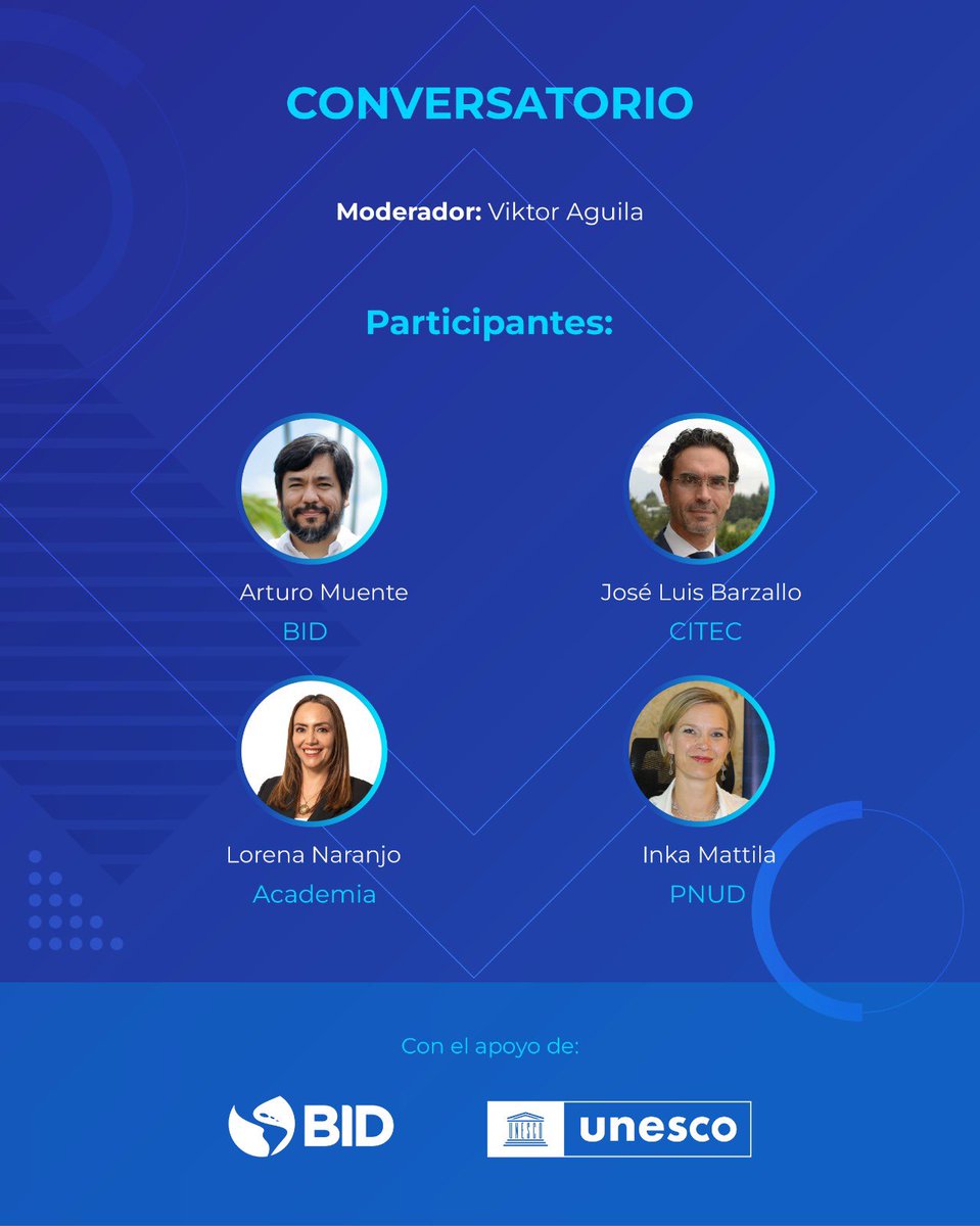 Telecom_Ec's tweet photo. 🚀 La inteligencia artificial ya forma parte del futuro del Ecuador.

Con la participación del ministro @robertokuryec , especialistas internacionales, representantes de la academia y autoridades del país, se desarrollará el evento de presentación de la Estrategia Nacional de Inteligencia Artificial.

👇 Conoce la agenda que se llevará a cabo mañana en este importante encuentro que impulsa el uso ético y responsable de la IA en el país.

#ElNuevoEcuador