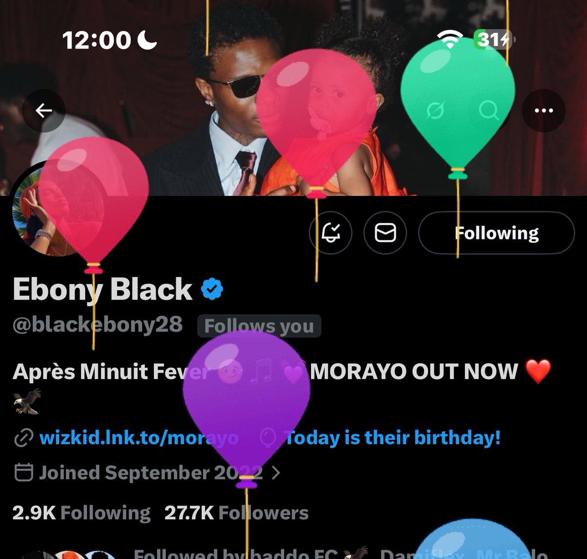 NaBigsholly's tweet photo. Happy Birthday, @blackebony28 !
Today we celebrate the ultimate Wizkid stan queen who's always holding it down for WIZ   🔥hype, posts, vibes, celebrations, and that pure unwavering love for everything WIZ. 
Thank you for also supporting my craft, your energy 🔥🔥lights up the timeline May your birthday overflow with all the good things you pour into the fandom, massive blessings n endless joy In Jesus Name, Amen🙏🏻 ❤️❤️