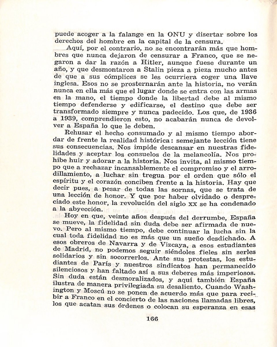 Pendola_RR's tweet image. #SabíasQue
“Fidelidad a España”, de Albert Camus, apareció en el número 9-10 de la 𝘙𝘦𝘷𝘪𝘴𝘵𝘢 𝘔𝘦𝘹𝘪𝘤𝘢𝘯𝘢 𝘥𝘦 𝘓𝘪𝘵𝘦𝘳𝘢𝘵𝘶𝘳𝘢 (enero-abril de 1957), en traducción de Tomás Segovia.