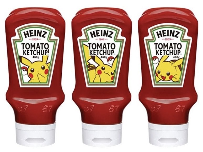 カルディコーヒーファームやスーパーなどから、ハインツとピカチュウがコラボした限定パッケージ3種の「トマトケチャップ」が新発売されました✨