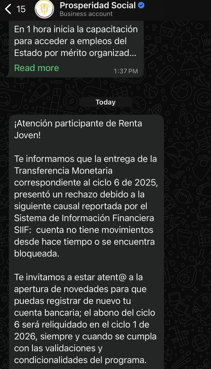 mat212005's tweet photo. @Elang3110 @ProsperidadCol A mi en enviaron esto no se a ti https://t.co/xcR1JlhSbK