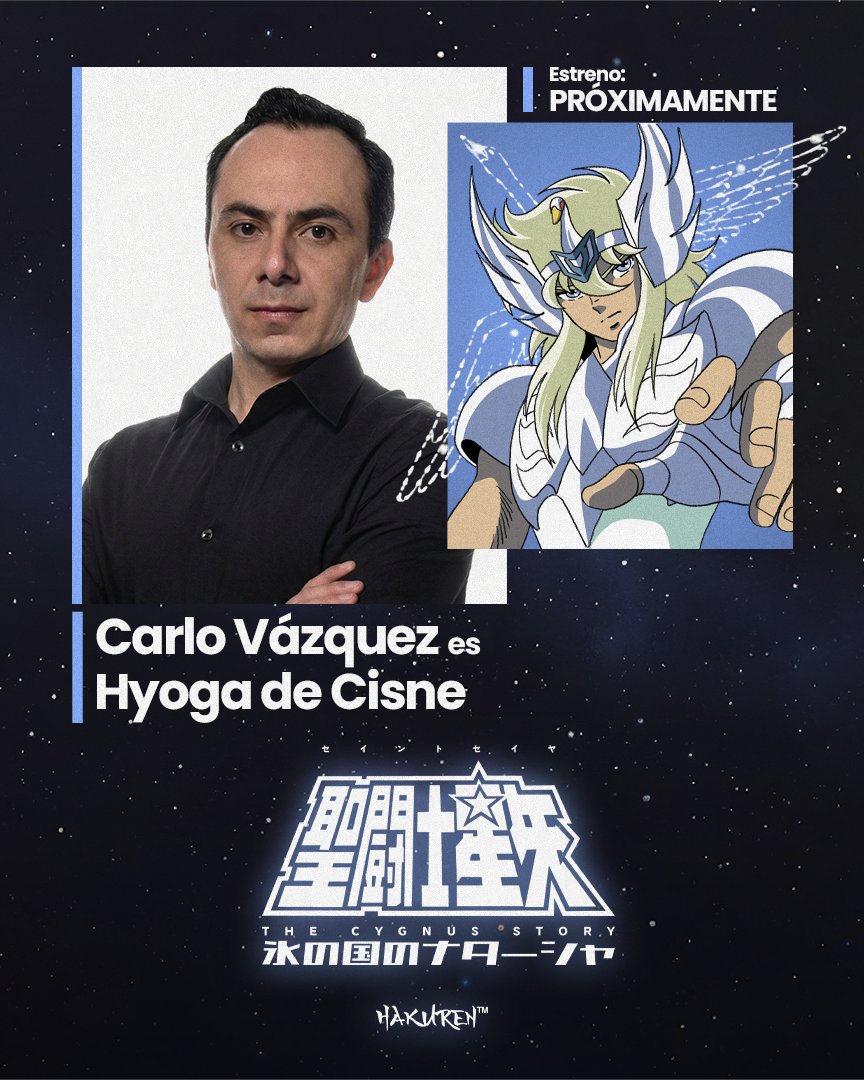 ❄️Carlo Vázquez es Hyoga❄️

✨聖闘士星矢 短篇
「THE CYGNUS STORY 氷の国のナターシャ」
🔴ESTRENO: PRÓXIMAMENTE

#Hakuren #SaintSeiya #聖闘士星矢