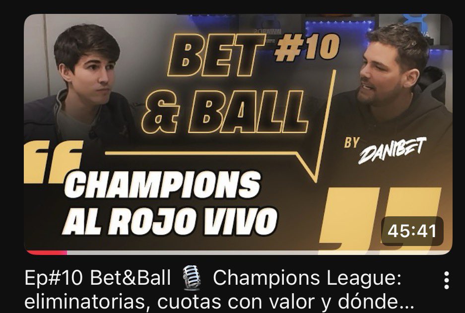 Danibetcol's tweet photo. Capítulo de PodCast Full Champions.

Sirve, y mucho, para las Apuestas de Champions. Luego no digan que no avise! 

📍 https://t.co/ldx3f1eXAi https://t.co/Ims1vKjgEU