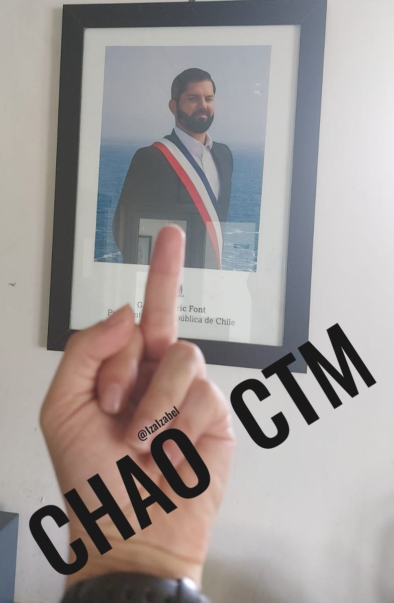 🎯 Chao ctm.
Hasta nunca Boric, comunista miserable, sdws.