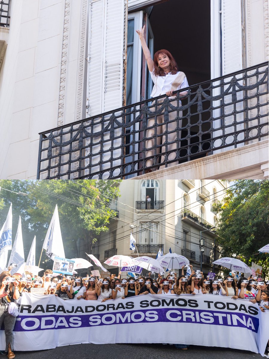 la_campora's tweet photo. #9M | Marchamos de San José 1111 a Plaza de Mayo.

Contra el ajuste de Javier Milei y el FMI, y por la libertad de Cristina y de todas nosotras. https://t.co/jIU288pcln