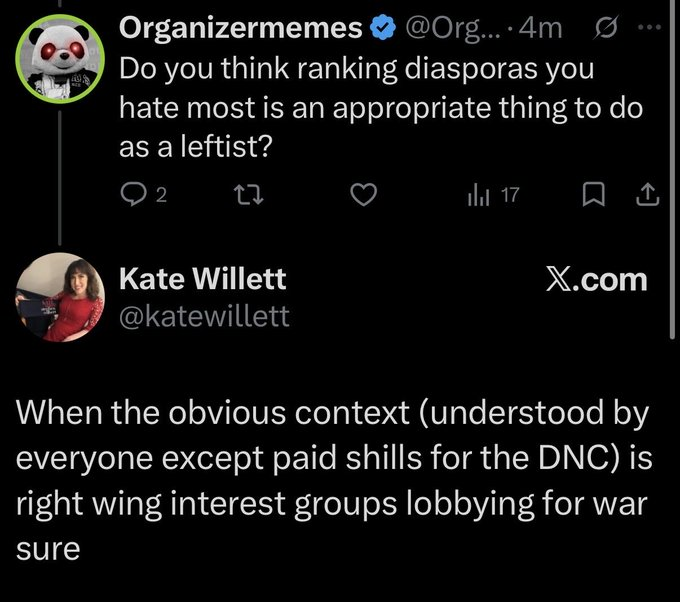 PunishedConro's tweet photo. Why did @katewillett delete this? I wanted to know what her racial hierarchy ranking was. https://t.co/Yvh7ar99M3