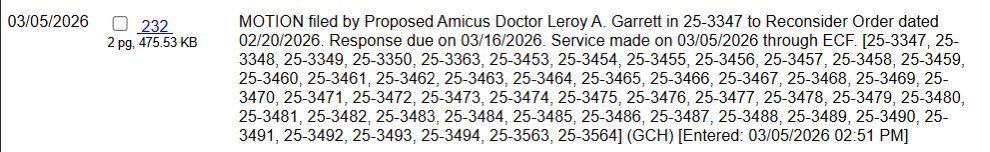 <a href="/marcorubio/">Marco Rubio</a>, @USAndVenezuela, <a href="/PDVSA/">PDVSA</a>: Third Circuit dockets victims’ recon motion across ALL cases—yet responses due 3/16 threaten exclusion! #QSF for #PetroleumHolocaust justice. <a href="/StateDept/">Department of State</a> act on EO14373! <a href="/usembassyve/">Embajada de los EE.UU., Venezuela</a>