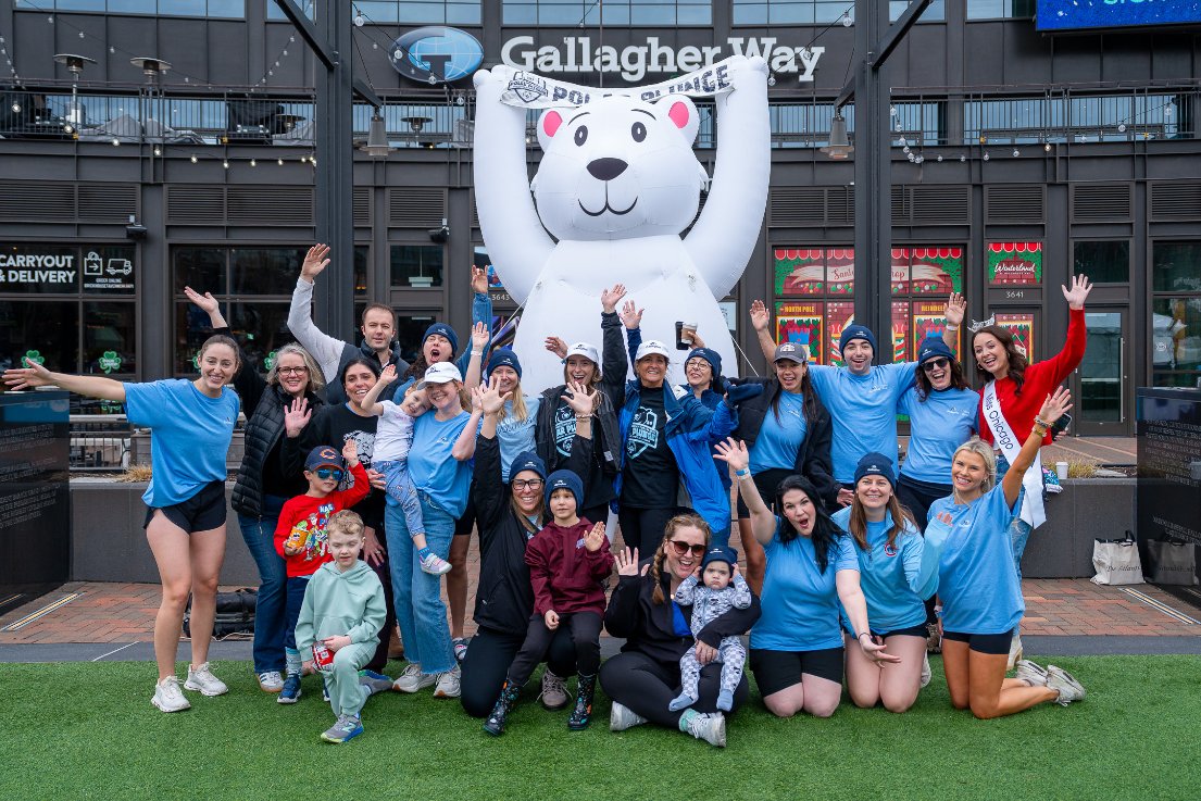 GallagherGlobal's tweet photo. The Gallagher team took the plunge and made waves during the inaugural Polar Plunge at Gallagher Way! 

Together, our colleagues raised nearly $8,000 to support Special Olympics Illinois programs across the state. We’re proud to stand with Special Olympics Illinois as they bring year-round sports, health and leadership opportunities to athletes with intellectual disabilities.   
#PlungeIllinois #ProudPartner