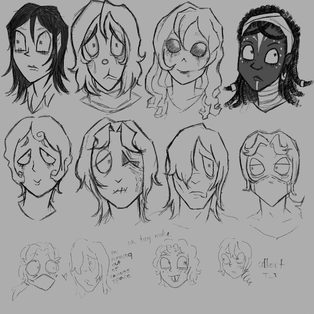 Boredd idv sketches 💭 I need to draw Edgar and Mike properly sometime..
