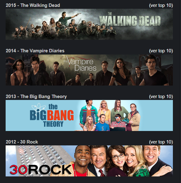 Série mais assistida no Brasil no dia 09 de Março dos últimos 14 anos: 
 
2025 - Beleza Fatal
2024 - Big Brother Brasil
2023 - You
2022 - Big Brother Brasil
2021 - Big Brother Brasil
2020 - Grey's Anatomy
2019 - Grey's Anatomy
2018 - Marvel's Jessica Jones
2017 - The Flash (2014)
