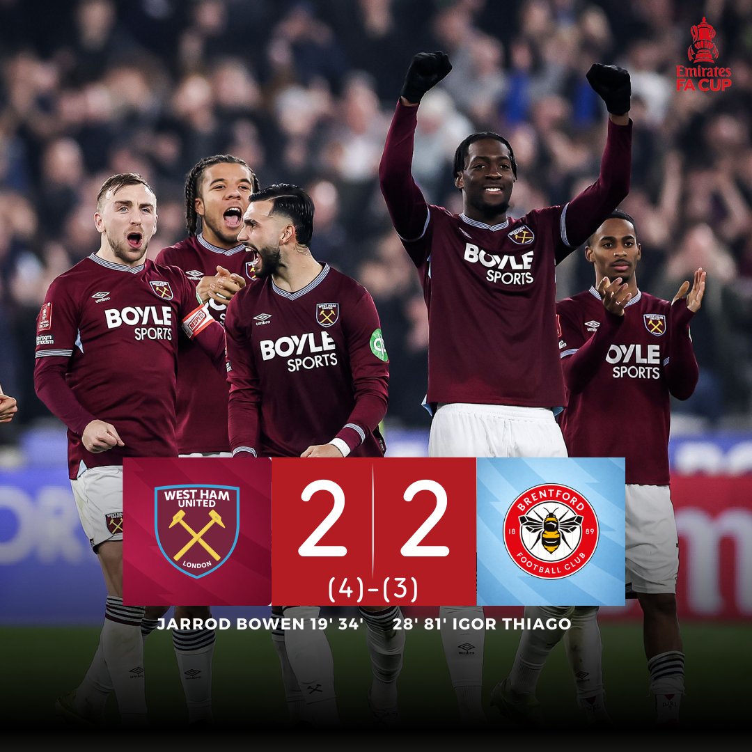 Mercado_Ingles's tweet photo. ¡West Ham clasifica a Cuartos de Final de la FA Cup por primera vez en 10 AÑOS desde la victoria 5-1 vs Blackburn en Febrero del 2016! Este año enfrentarán al Leeds United en los Cuartos. https://t.co/fw7FcJkINL