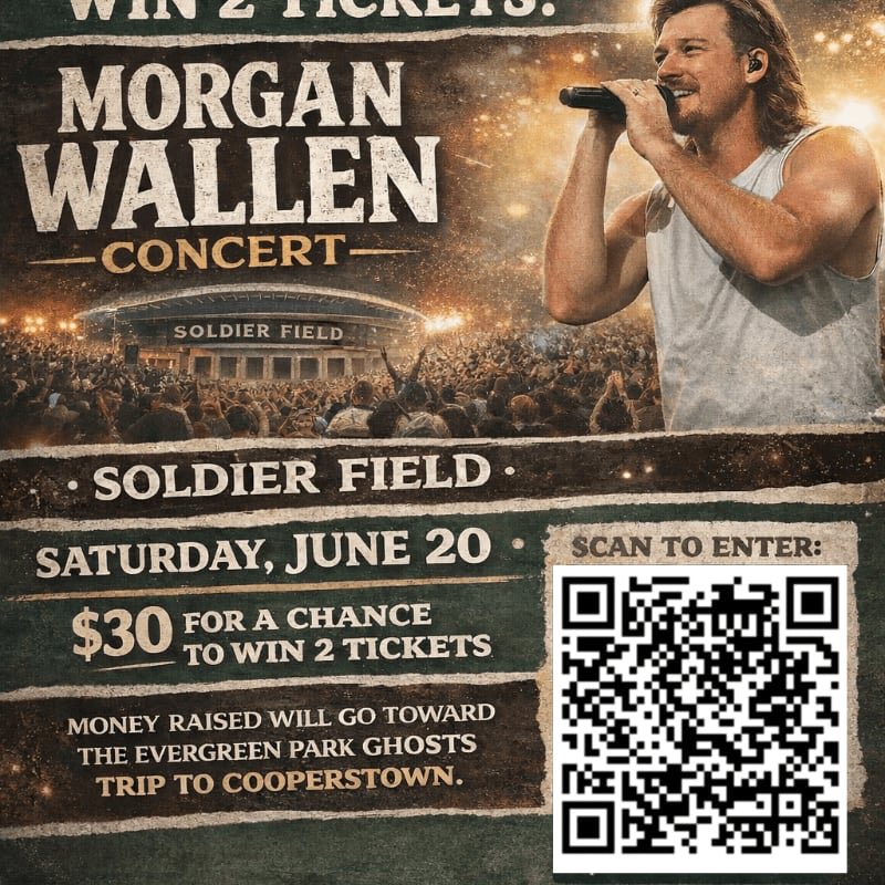 joetass14's tweet photo. Enter for a chance to win 2 tickets to Morgan Wallen and support the 12U Ghosts trip to Cooperstown! https://t.co/8VI5tSZYk0