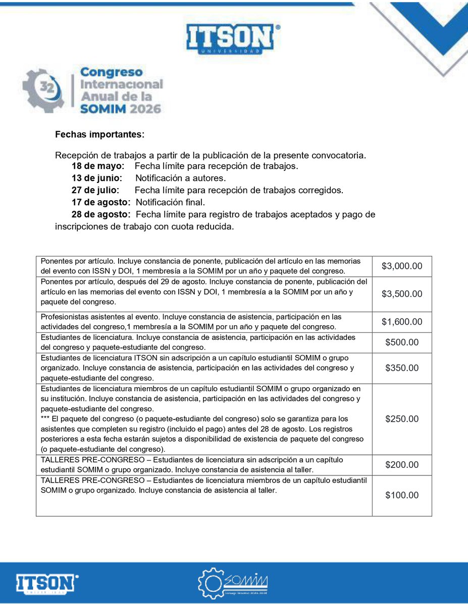 Sociedad Mexicana de Ingeniería Mecánica tweet media