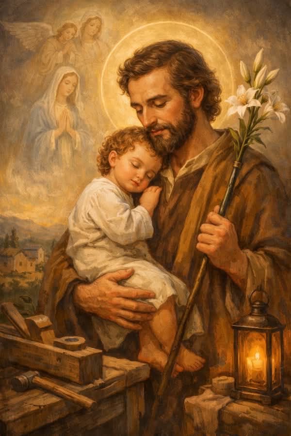 Amanhã inicia a Novena de São José

Oração  (rezar todos os dias)

Lembrai-vos, ó puríssimo esposo da Virgem Maria,
meu amável protetor São José,
que jamais se ouviu dizer que alguém tenha invocado vossa proteção
e pedido vosso auxílio sem ser consolado.

Cheio de confiança em