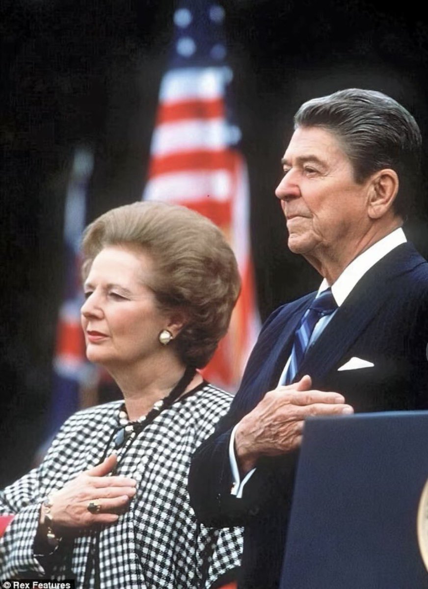 Back when Britain had a Prime Minister who truly valued the Special Relationship with our greatest ally. 🇬🇧🇺🇸

Thatcher and Reagan…Two leaders who understood strength, loyalty, and the importance of standing together.