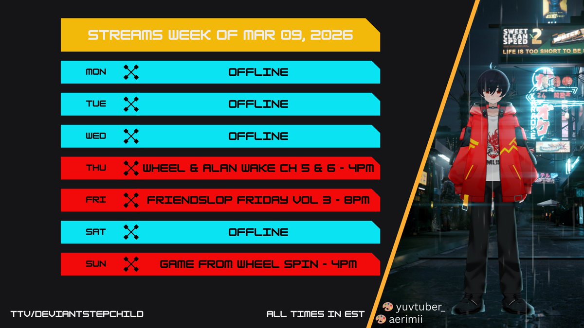 deviant stepchild | cyberpunk vtuber tweet media