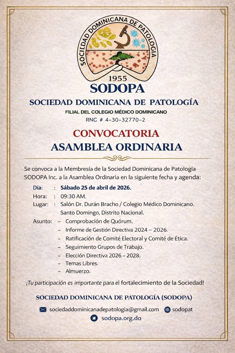 Sociedad Dominicana de Patología SODOPA Inc. tweet media