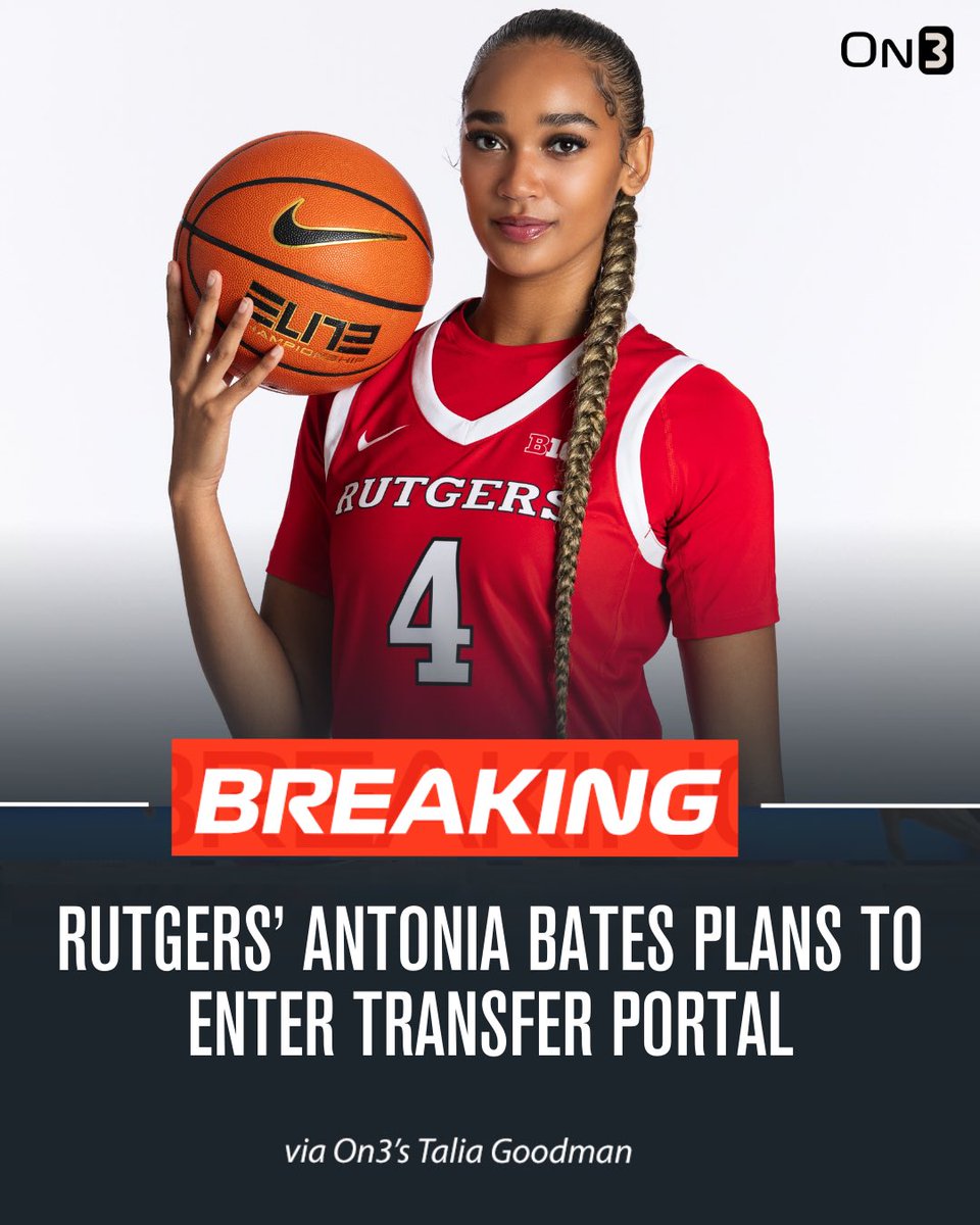 NEWS: Rutgers’ Antonia Bates plans to enter the transfer portal, she told <a href="/On3/">On3</a>. 

The 6-3 senior averaged 2 ppg, 5 rpg and 1.9 apg last year and was a major glue player for Rutgers. She was also a disruptive presence on the floor, averaging a steal per game last season.
