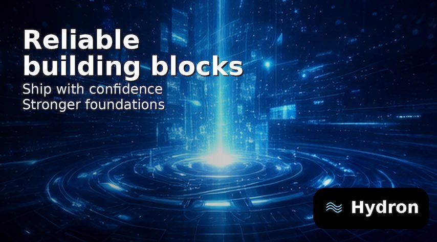 hydronchainL1's tweet photo. Hydron focuses on reliable building blocks so teams can ship with confidence. https://t.co/b8z8f1i8y8