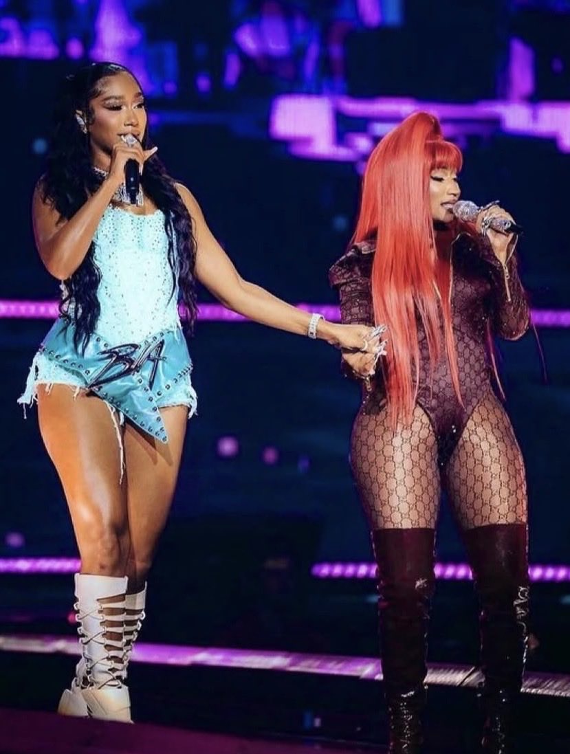 BLASTOFPOP's tweet photo. When asked about her relationship w/ Nicki in latest interview, 

BIA replied: “when somebody helps you change your life it’s always infinite love &amp; respect, Nicki’s somebody I will never say nothing bad about cuz she helped me change my life, what could I say?” https://t.co/JaMbg1495k