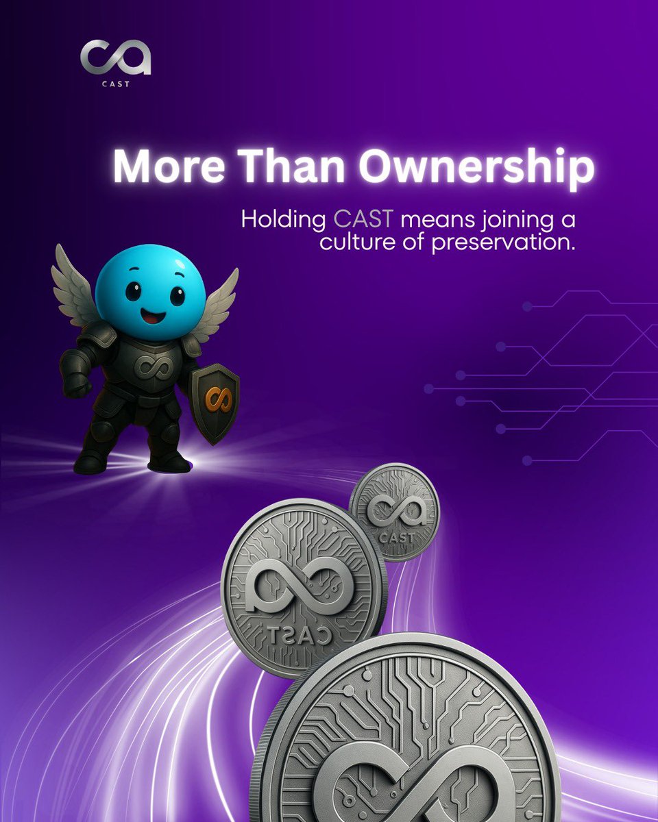 Cast_2030's tweet image. Join the culture of preservation. ♾️
Ownership is just the beginning. With CAST 2030, you become part of an ecosystem built to endure. Beyond the noise, beyond the trends—we remain.
Secure your legacy: cast2030.com

#CAST2030 #MoreThanOwnership #DigitalCulture