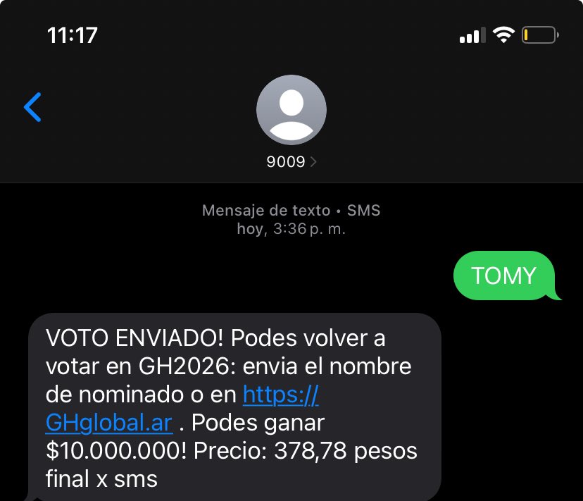 Ops, sorry Tomy! tenias que haber llorado antes  #GranHermano