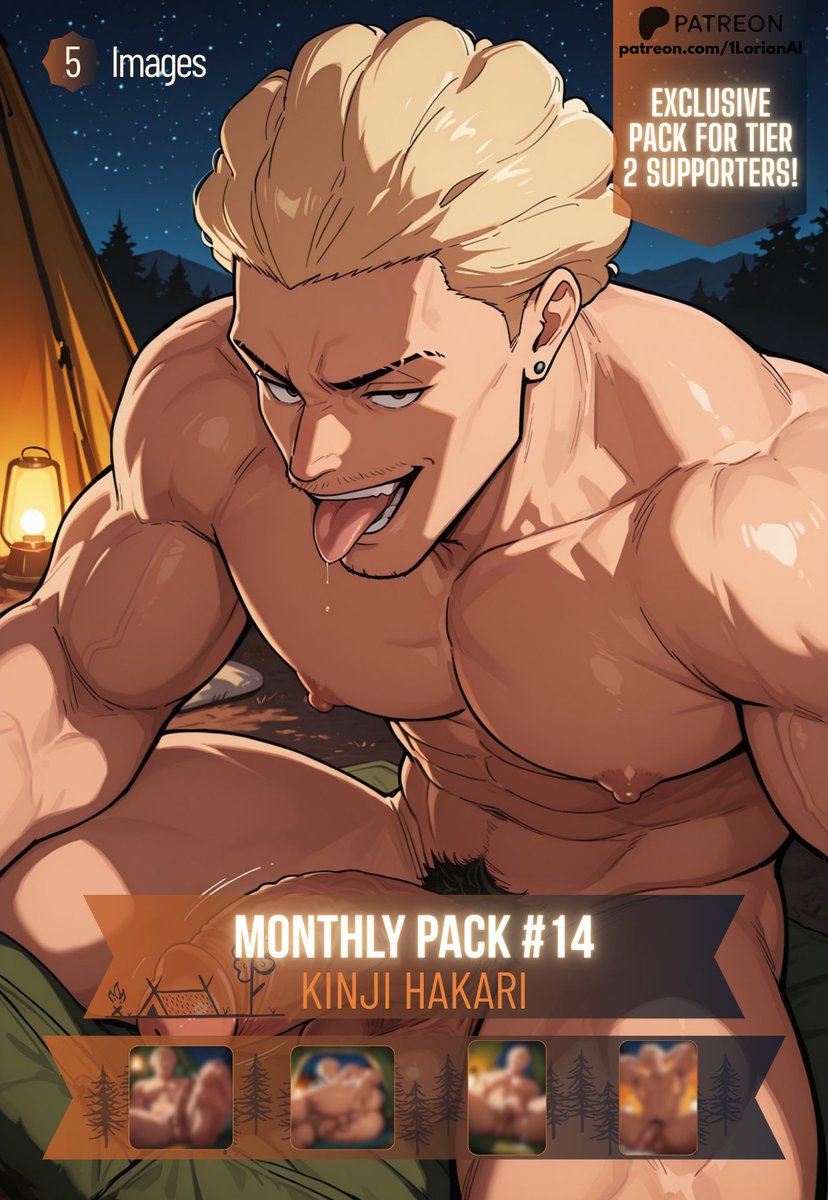 Lorian_AI's tweet photo. 🏕️ Monthly Pack #14 – Kinji Hakari ���
Turns out Hakari is a curious guy… always up for new experiences, no matter the setting😮

🧡 5 HQ NSFW images
🧡 Camping setting
🧡 Tier 2 exclusive!
👉https://t.co/4nktKRw9vD

Thanks for the love and support!❤️ https://t.co/wGa1iItqjQ