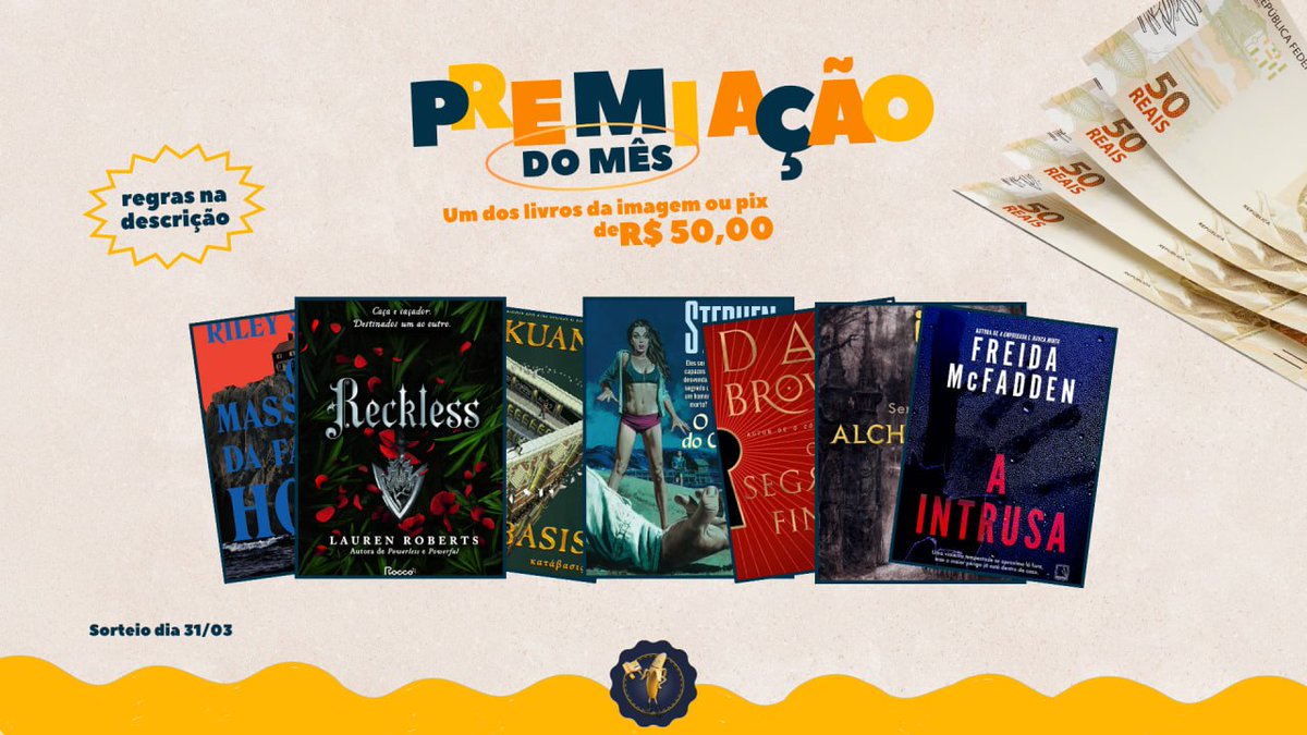 livrosbananami1's tweet photo. 🚨🚨 SORTEIO DE MARÇO!! 🚨🚨

🏆 Valendo R$500 no PIX!

Siga as regras:
👉 Nos seguir
👉 Repostar esse tweet
👉 Comentar qual livro quer ganhar!
👉 Entrar no nosso canal no Telegram e/ou Whatsapp (links nos comentários abaixo)

Resultado: 31/03. Boa sorte! 🍀💜 https://t.co/ZLYOUnNW2F
