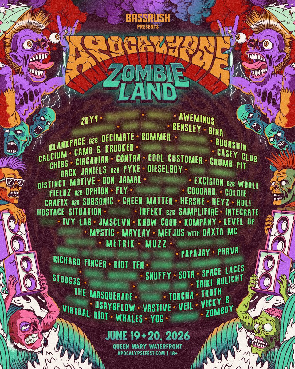 blankfacedubs's tweet photo. hello apocalypse!!

been a min since i’ve played in the home state :,)

b2b w/ riddim bob ross @DecimateDubs https://t.co/9Dw97SAwaM