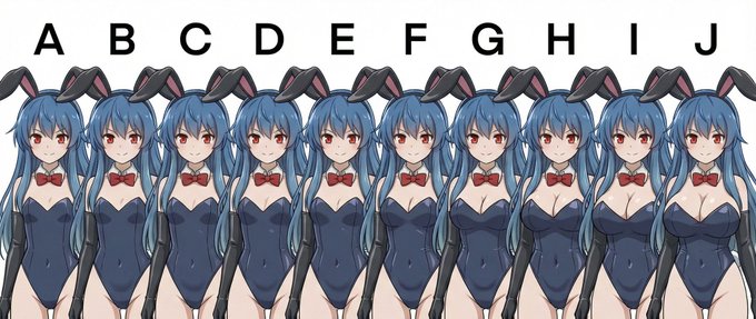 nanobananaの知見。 バストサイズはカップ数で指定すればよかった。曖昧に大とか小と指定するよりも確実にコントロールできる。 AAに指定すれば、今まで難しかった完全に平坦なバストも再現できる。 Zより上はどうすればいいんやろ…