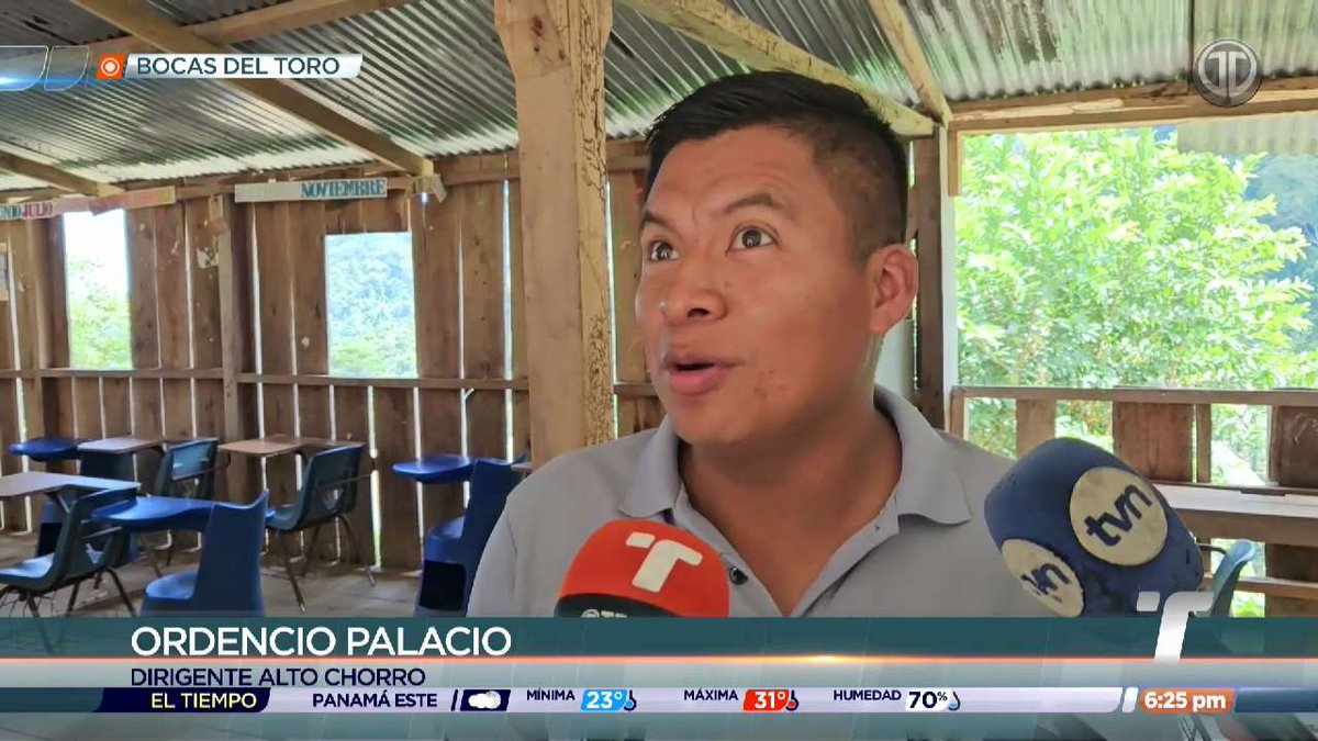 En la Escuela Alto Chorro, en la provincia de Bocas del Toro, los estudiantes reciben clases en aulas de madera improvisadas, construidas por la propia comunidad.

Los padres de familia piden una respuesta por parte de las autoridades.