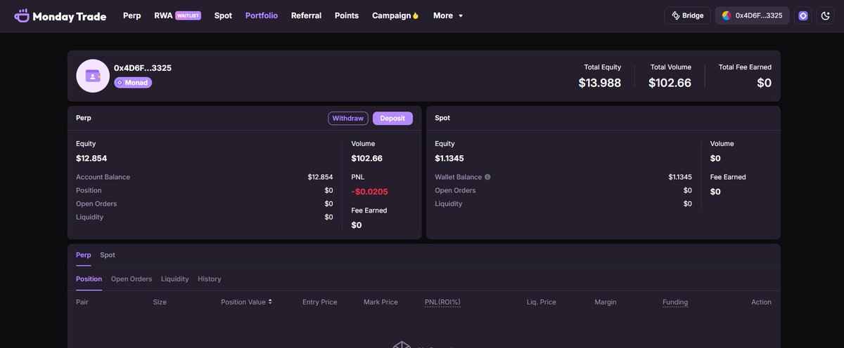 .<a href="/MondayTrade_/">Monday Trade - RWAs are Live</a> 트레이드 지갑연결 이벤트 마지막 날 참여완료

부랴부랴 까먹고 있다가 이제서야 완료했습니다

몬데이트레이드 화이팅~

상품도 빵빵~