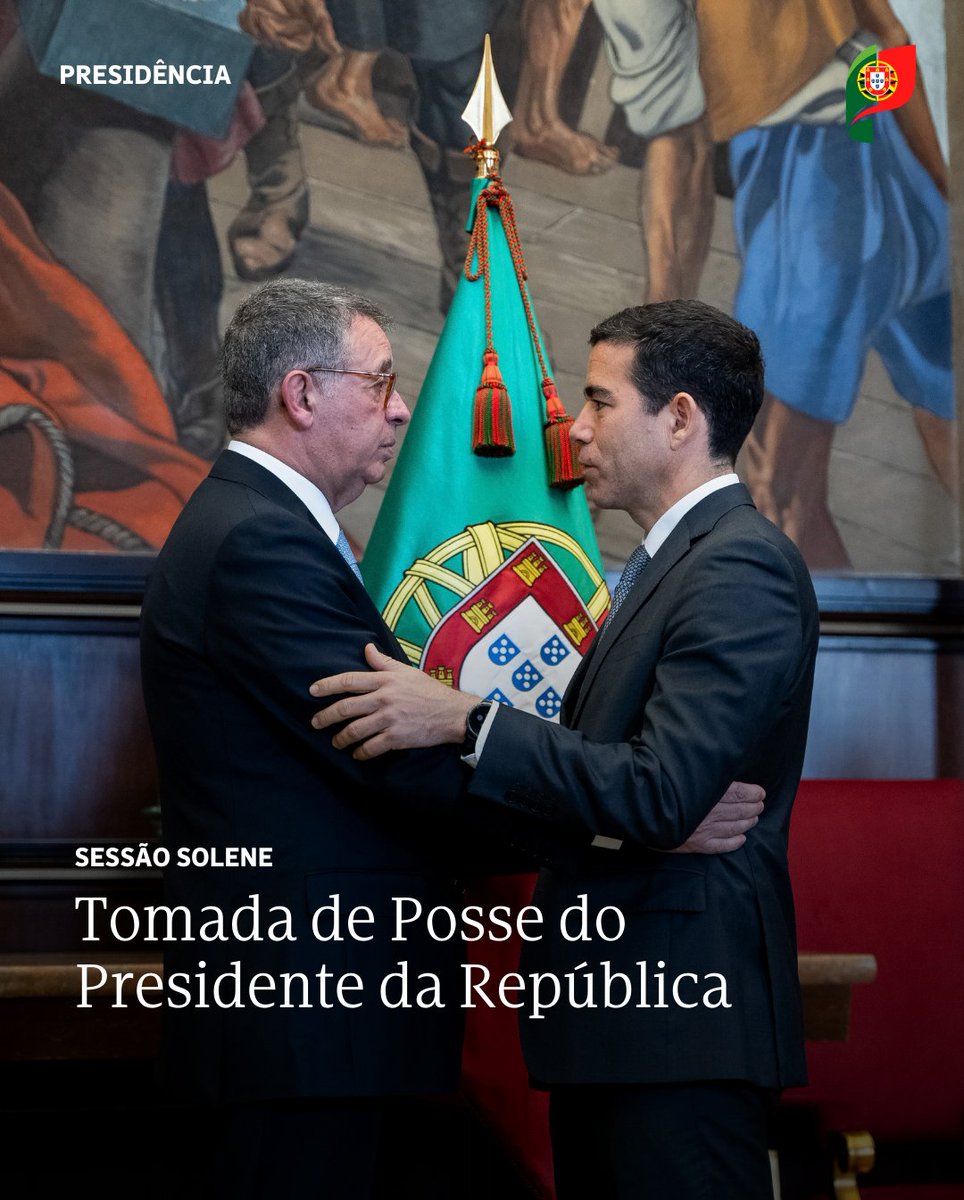 mpresidencia_pt's tweet image. 🇵🇹 O Ministro da #Presidência, @Leitao_Amaro, deseja ao novo Presidente, António José Seguro, os maiores sucessos no mandato que hoje inicia, ao serviço de Portugal e dos portugueses.
Um desejo concretizado em compromissos de cooperação leal e elevado respeito.