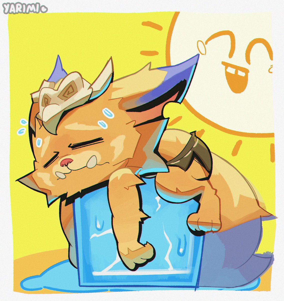 This Gnar is me trying to endure 26 degrees Celsius... XwX

I miss the cold daaaaaaaaaaaays