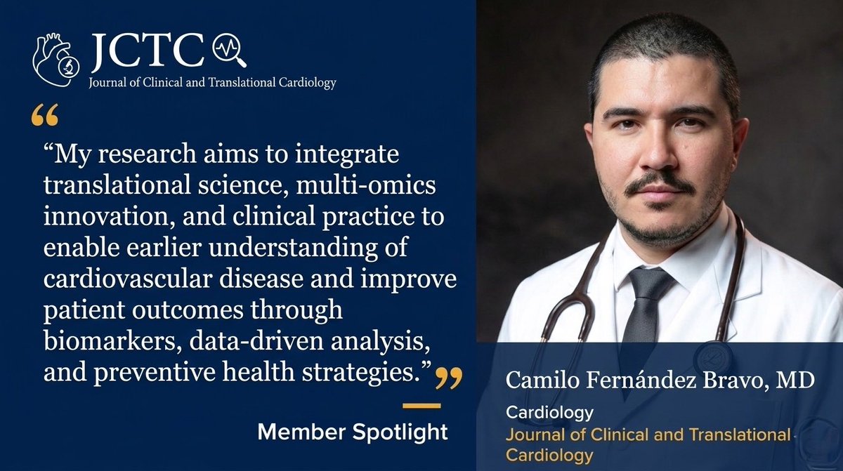 JournalClinTran's tweet photo. Research portfolio by @CamiloFBCardio : from multi-omics biomarkers for early detection of subclinical heart failure to cardiac arrest outcomes, peripheral arterial disease management, and preventive health education.🧬❤️‍🩹 #Cardiology #Multiomics 

https://t.co/Z0wnrqfoMi https://t.co/pV4Gz9Lu0C