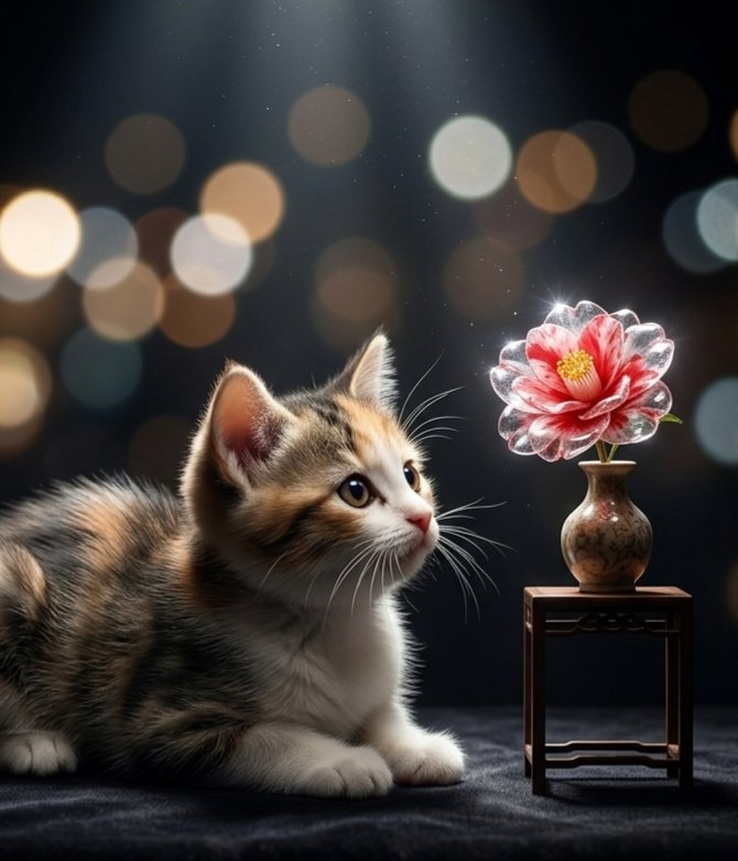 花と子猫の物語 tweet media