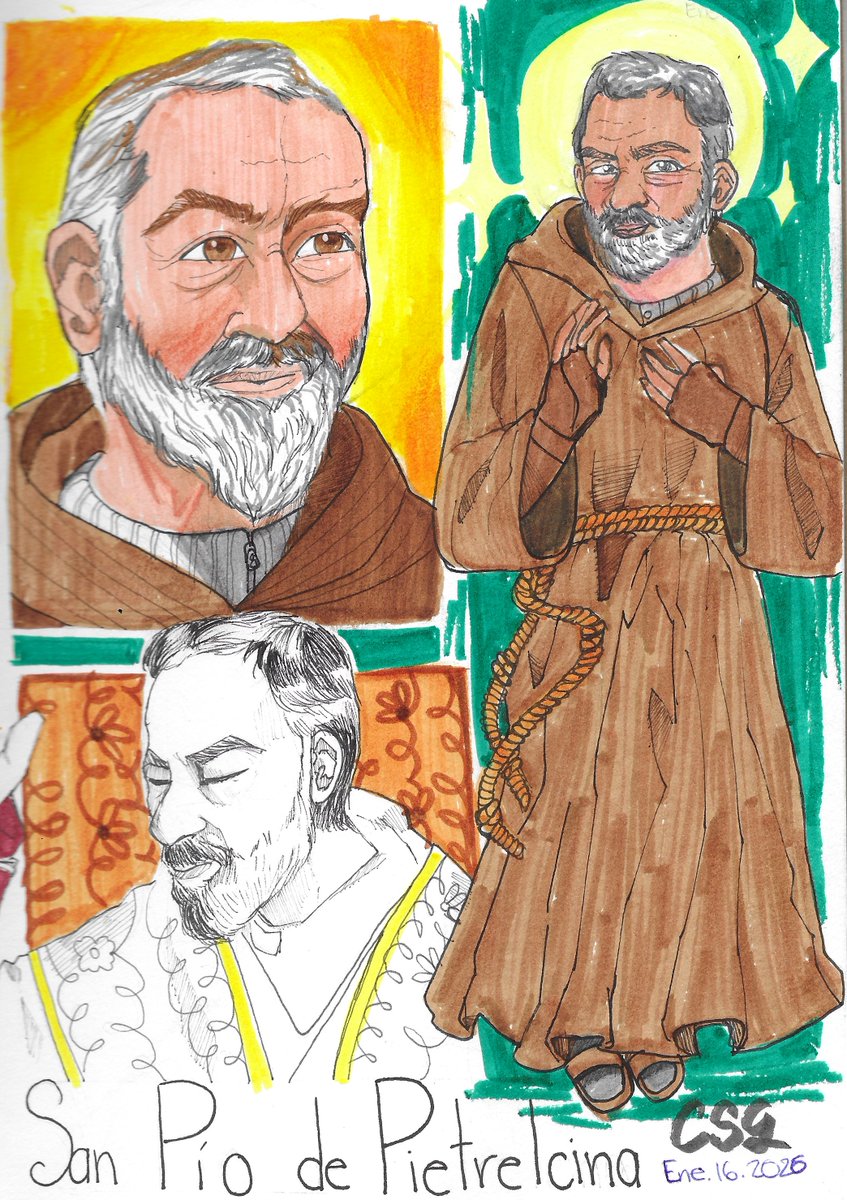CamySG8's tweet photo. 📿San Pio de Pietrelcina📿
#SantosCatólicos #IglesiaCatólica #LaVidadelosSantos #SanPiodePietrelcina #ArteYArt #Crayola #ArtistOnTwitter #JesusChrist #CamySG https://t.co/tmaOzrbmZ4