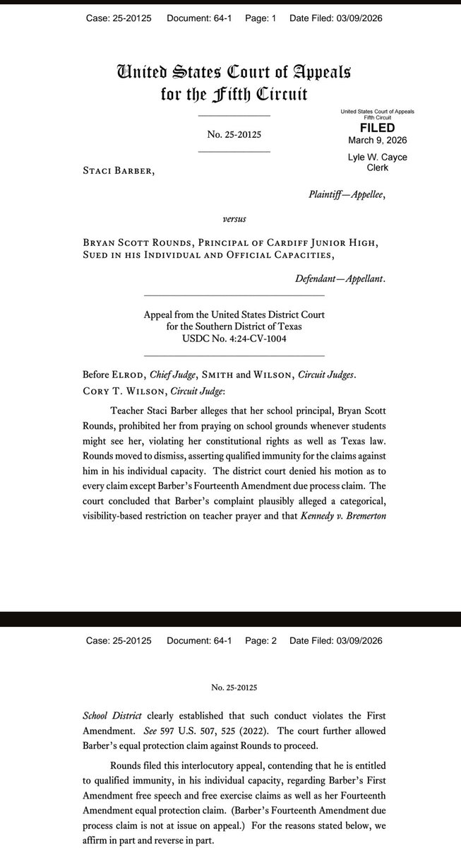 Another win for religious freedom 🇺🇸