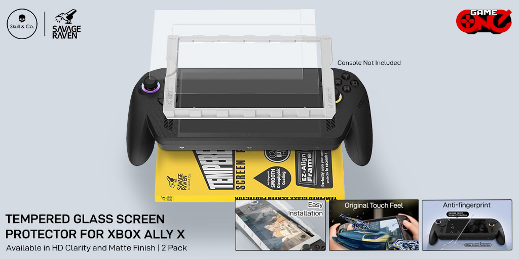 gameoneph's tweet photo. Keep your Xbox Ally / Ally X screen safe with the Skull & Co. T-Glass 2-Pack! Anti-glare, high-sensitivity, easy to install. Available in HD Clarity and Matte Finish!
🛒Shop Now: https://t.co/oMTXXUQSCY
#SkullAndCo #XboxAlly #XboxAllyX #ScreenProtector #TemperedGlass #gameoneph https://t.co/Kr8IUuyUSO