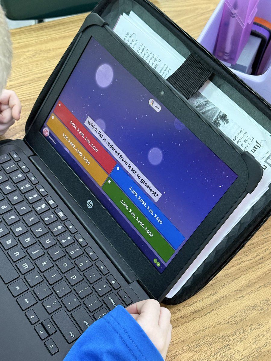 raramdeo's tweet photo. Last week in 5th grade math, students reviewed decimals with a Kahoot! Engagement was high as teams challenged one another in a friendly competition while strengthening their understanding of decimal concepts. 📊🎉 #5thGradeMath #StudentEngagement #MathFun https://t.co/tZ2MT2nbBn