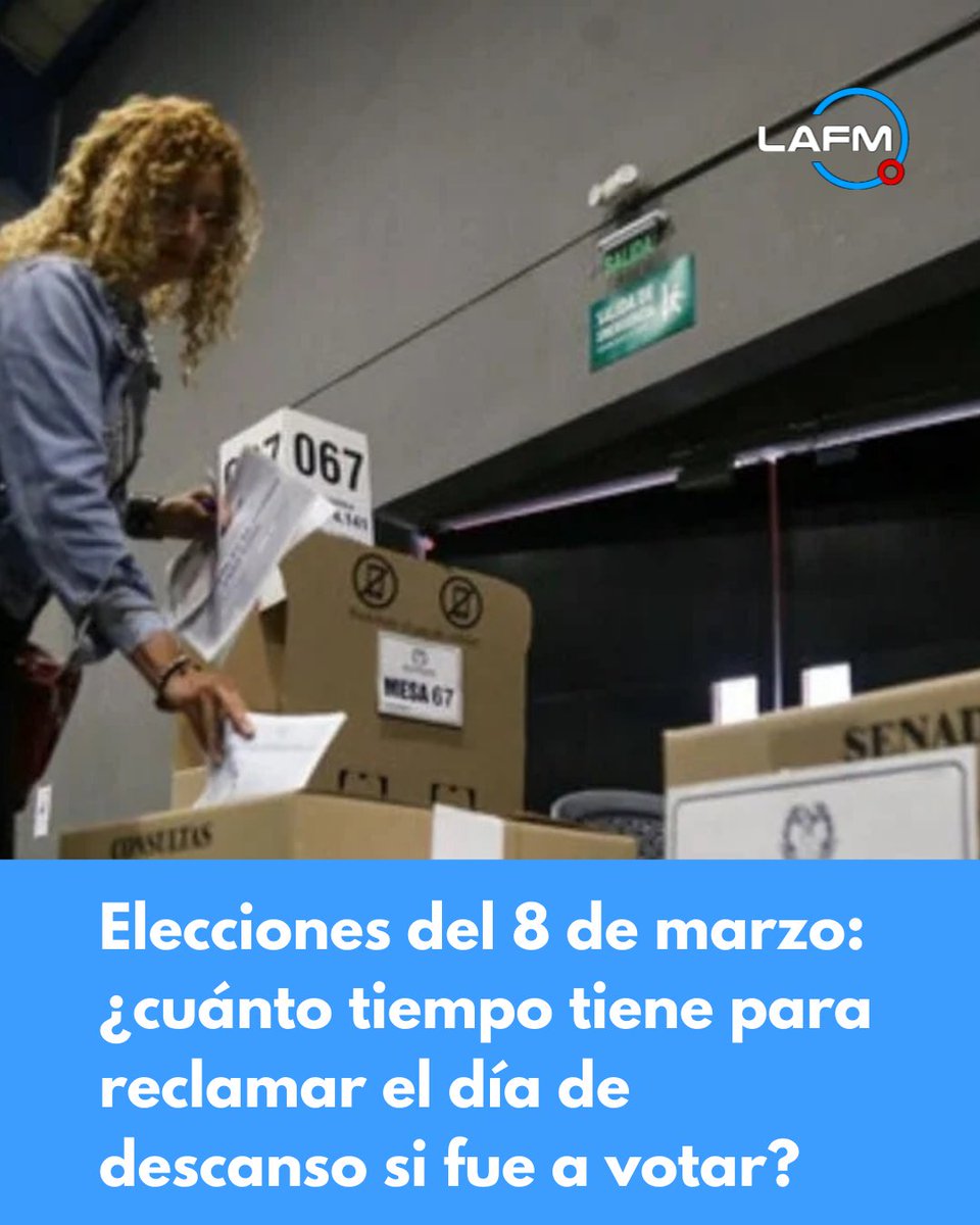 #lafmmanizales  quienes ejercieron su derecho al voto pueden acceder a beneficios establecidos en la legislación colombiana, entre ellos un tiempo de descanso compensatorio en el trabajo.
web.facebook.com/photo/?fbid=42…