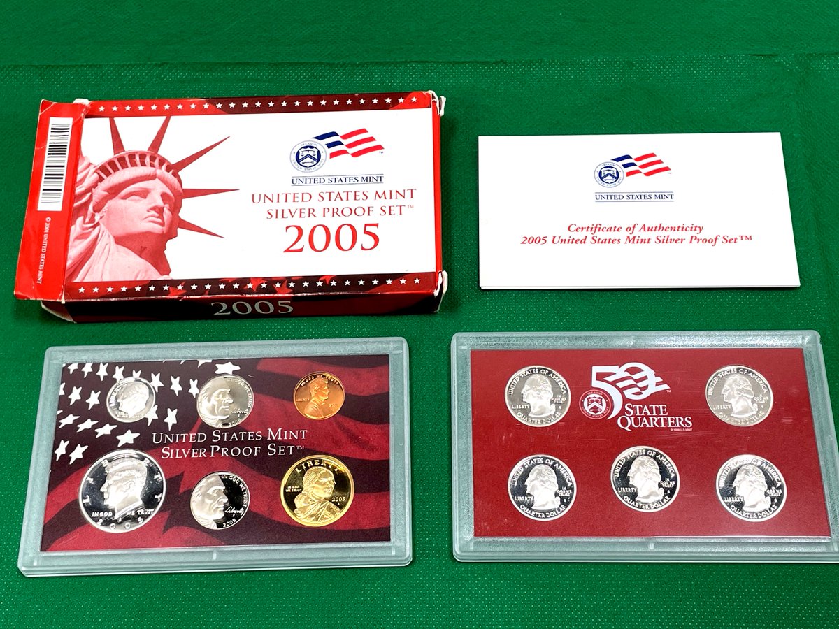 MearesProperty's tweet photo. https://t.co/lvluuRjtry - Silver collectors and coin enthusiasts take note! Our latest online auction features sterling silver Towle pieces, silverplate flatware, and U.S. Mint proof & silver proof coin sets, including commemorative silver dollars. Browse the catalog and start bidding today. #Silver #CoinCollecting #Auction
