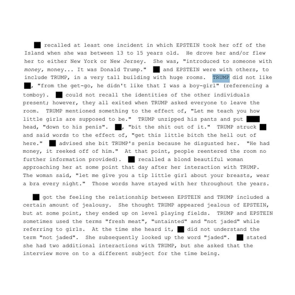 Donald Trump RAPED a 13 year old

Keep talking, keep sharing.